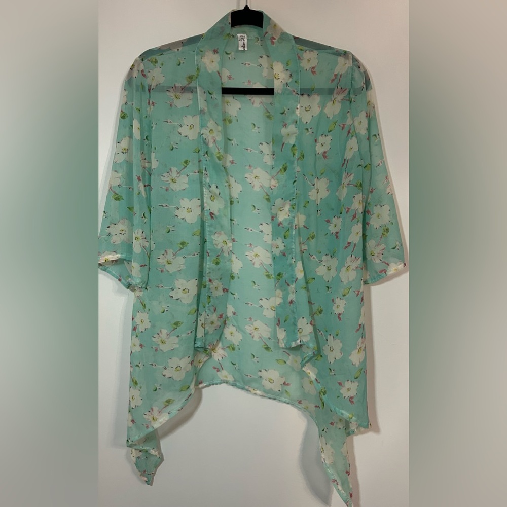 Floral Sheer Kimono Cardigan